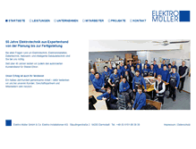Tablet Screenshot of elektro-mueller-darmstadt.de